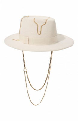 Фетровая шляпа Drop Chains COCOSHNICK HEADDRESS